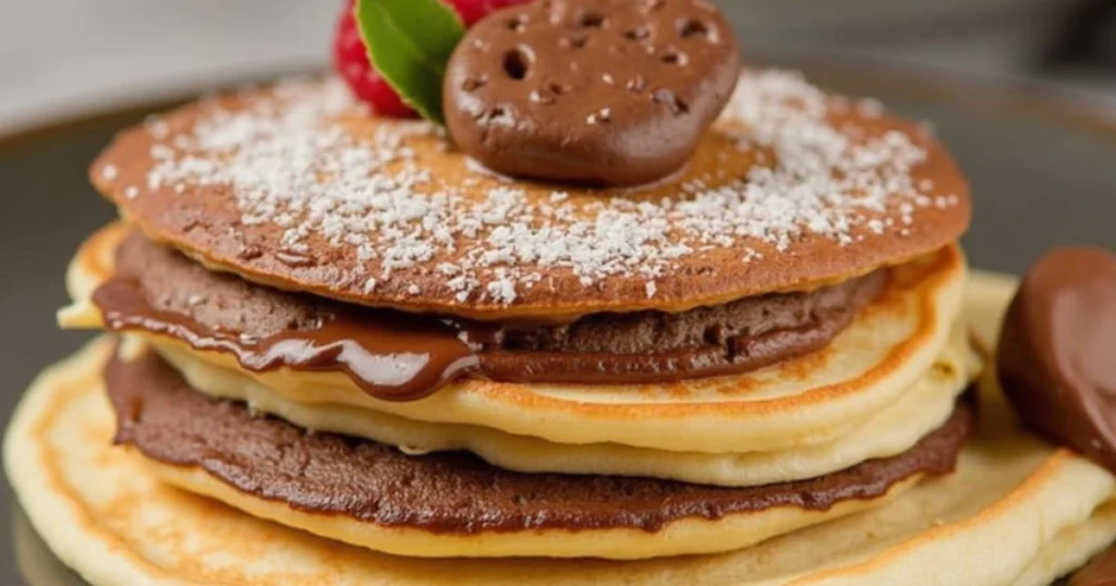 Chocolate-Stuffed Pancakes