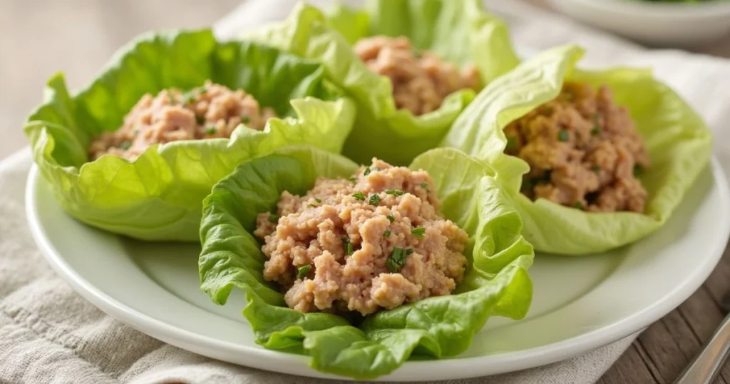 Tuna Salad Lettuce Wraps