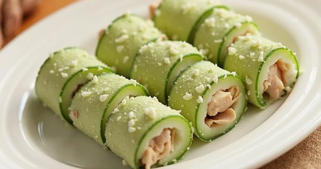 Turkey and Cucumber Roll-Ups