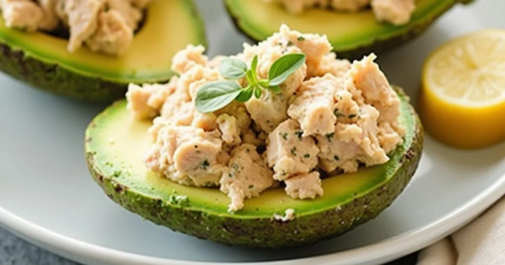 Tuna Salad Stuffed Avocados