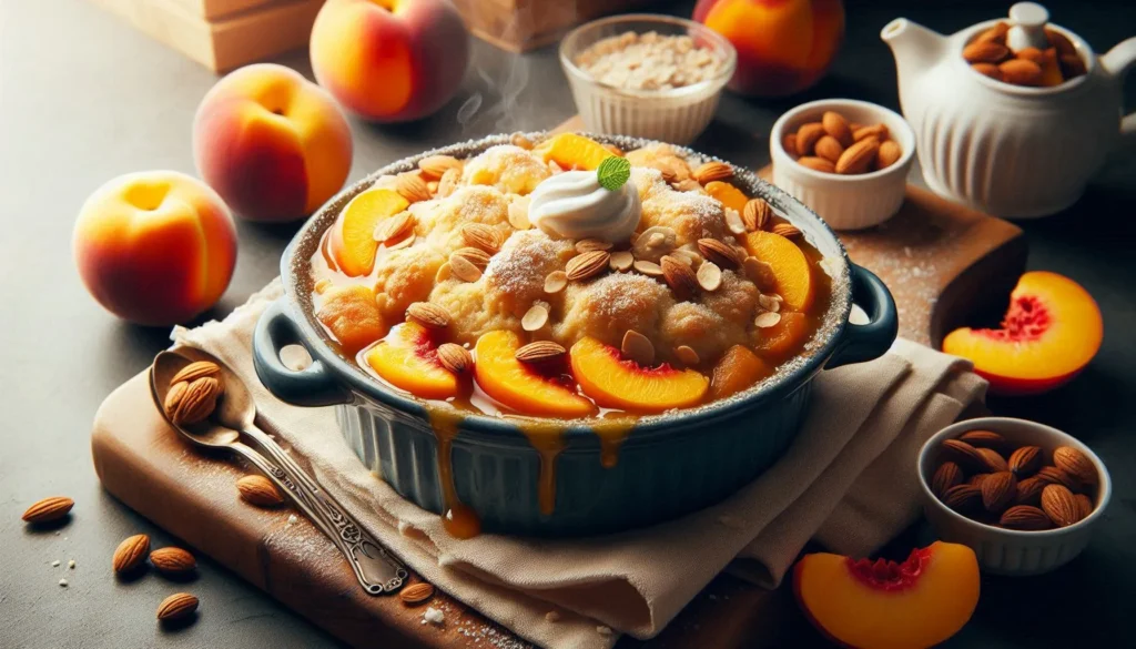 crock pot desserts peach cobbler