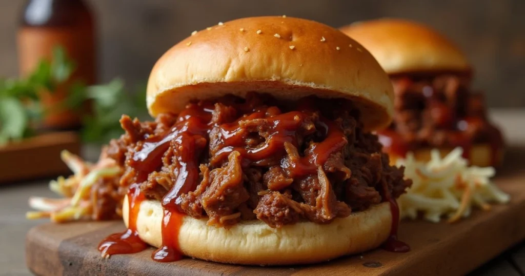 Venison BBQ Pulled Sandwiches